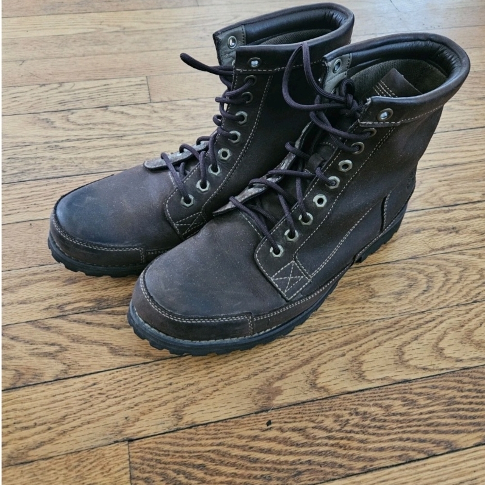 Timberland Dark Brown Lace-Up Boots